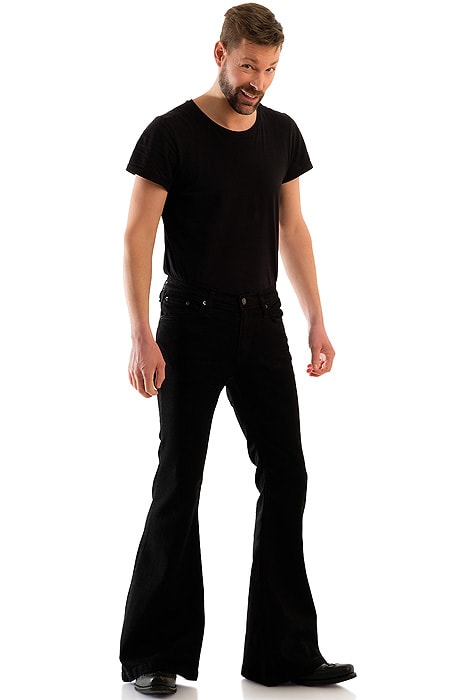 Comycom Herren Jeans Schlaghose »STAR BLACK BLACK«