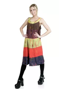 Damen Kleid Batik bunt
