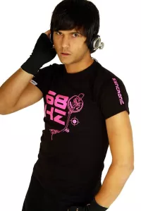 Syncronic Techno Shirt 68HZ Neon Pink