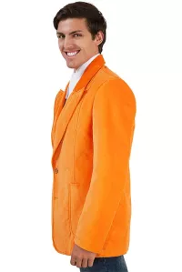 Herren 70er Sakko Samt orange