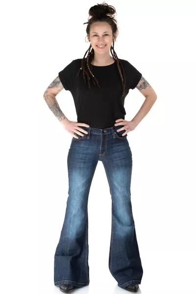 Damen Jeans Schlaghose »STAR BREAK«