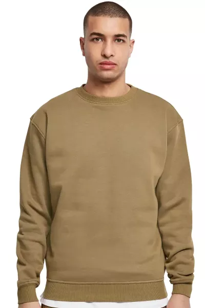 Men's basic sweatshirt olive green