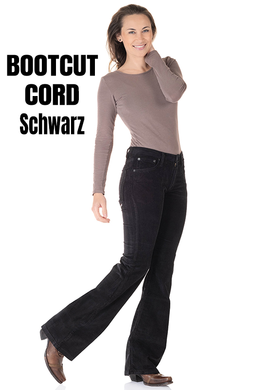 Damen Bootcut Cord Hose